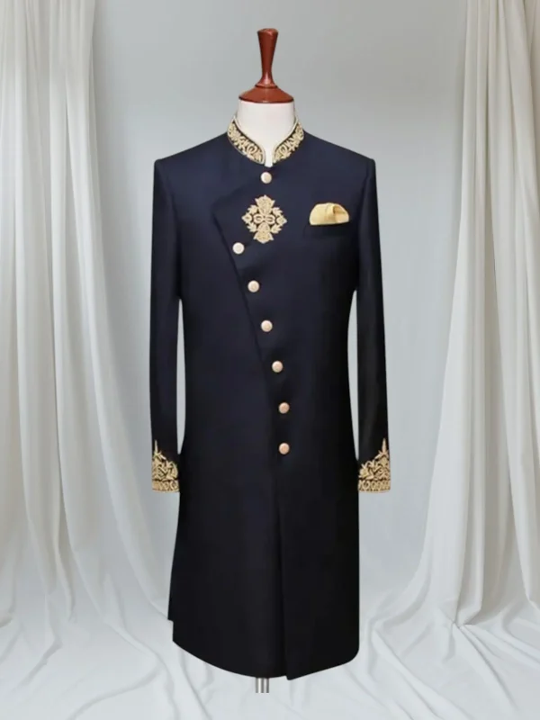 Regal Eclipse Embroidered Prince Coat