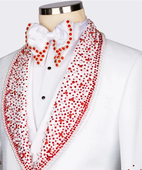 Arctic Radiance Crystal Detailed Dinner Jacket – TJMD-008 - Image 2