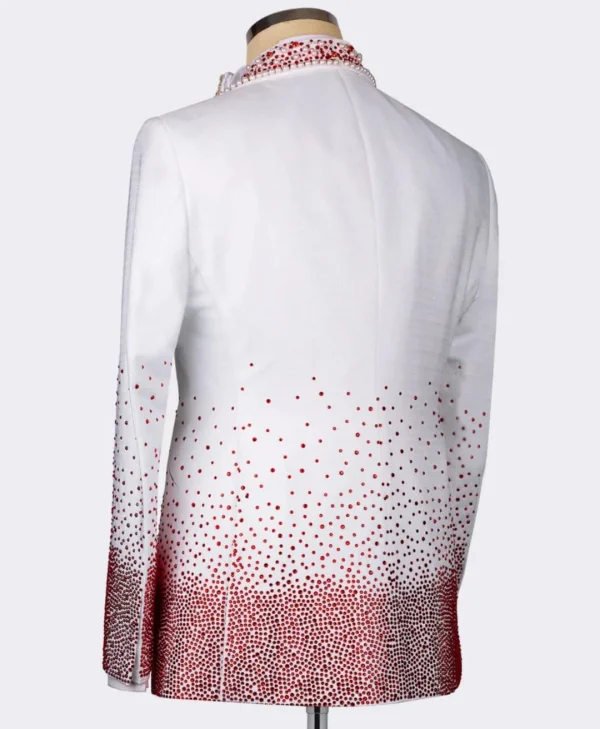 Arctic Radiance Crystal Detailed Dinner Jacket – TJMD-008 - Image 3