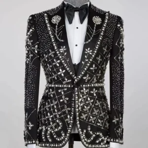 Midnight Frost Crystal Embellished Tuxedo