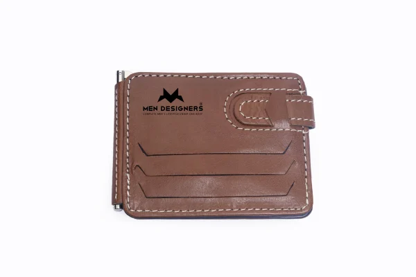 Brown Leather Card Holder Wallet