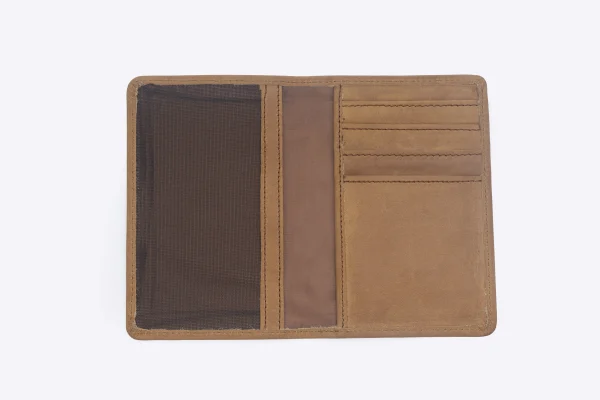 Tan Leather Passport Holder