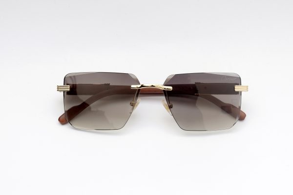 Cartier Sunglasses RBMD-03 – Gold Rimless Shades - Image 2