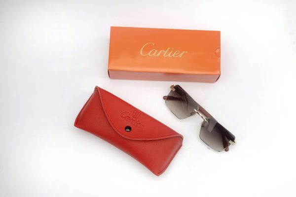 Cartier Sunglasses RBMD-03 – Gold Rimless Shades - Image 5