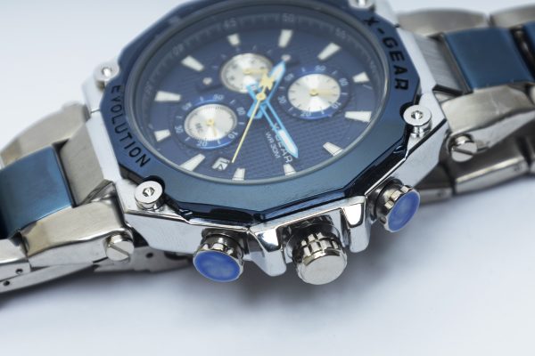 Men Designers Black Texture Dial Watch