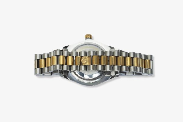 Men Designers Two-Tone Royal: Fluted Bezel Watch with Diamond Accents – MDW-04 - Image 3