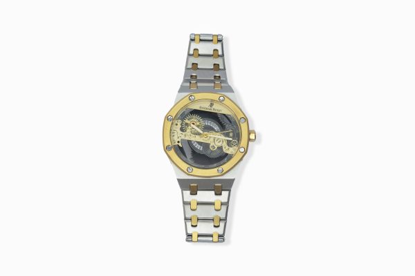 Men Designers Skeletal Elegance: Two-Tone Octagonal Watch – MDW-03 - Image 3