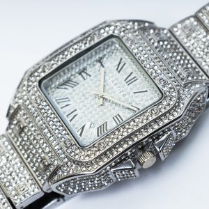 Iced Out Square Face Watch
