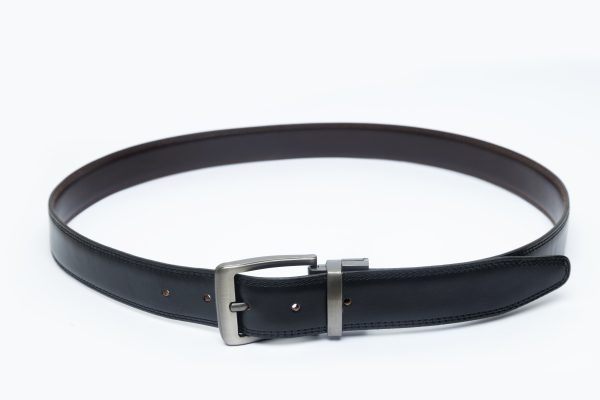 Men Designers Black & Brown Reversible Leather Belt – MDB-02 - Image 4