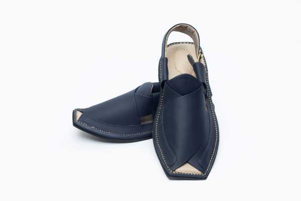 Navy Blue Peshawari Chappal for Men-MD-PC-003 - Image 2