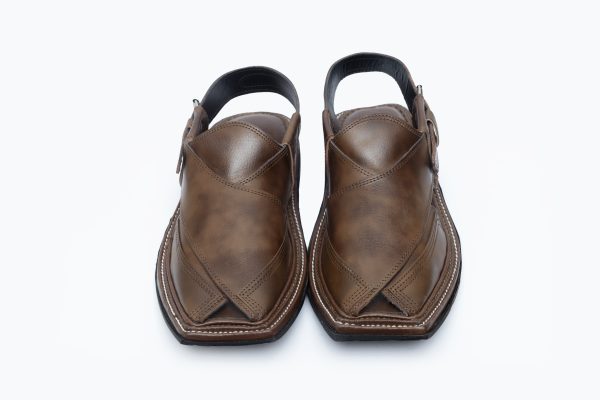 Brown Peshawari Chappal for Men