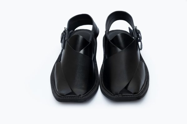 Premium Black Peshawari Chappal for Men