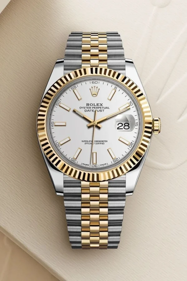 Rolex Datejust 41 Two-Tone White Dial